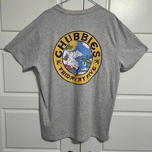 Chubbies The Weekend Has Arrived Grey T Shirt Men's Size Large NWT